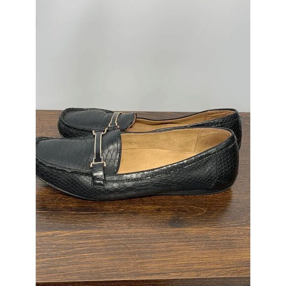 Naturalizer Womens Leather Loafers Black Size 8.5 - Picture 4 of 9